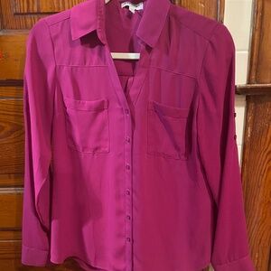 Express portofino shirt in fuchsia